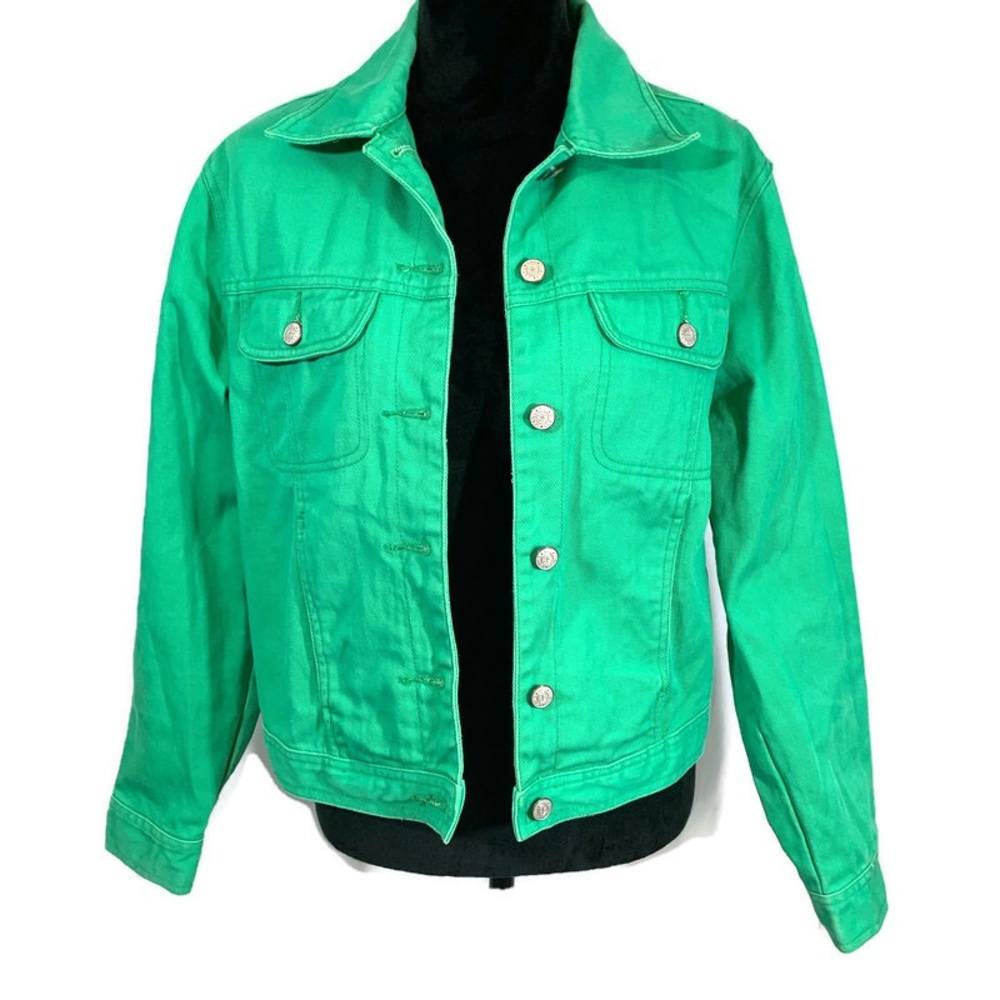 Bill Blass Green Jean Jacket